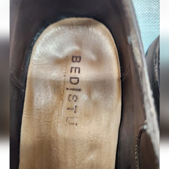 Bed Stu Cobbler Series Men Sz 8 Oxford Wingtip Brown Leather Vegetable Tanned - Picture 9 of 14